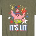 thumbnail image 3 of SpongeBob SquarePants - Lit Fireworks Patrick - Toddler & Youth Short Sleeve Graphic T-Shirt, 3 of 6
