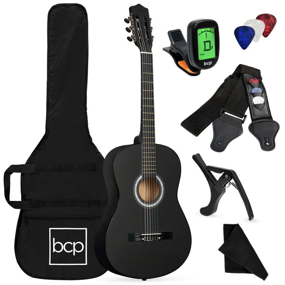 Best Choice Products 38in Beginner Acoustic Guitar Starter Kit w/ Case