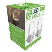 Greenlite 3005193 Automatic Plug-in Oval LED Nightlight with Sensor - Pack of 2