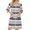 Pink(Striped), variant on Zipper Robes for Women Lightweight Loose Fit Bathrobes for Women Zip Up Front 3/4 Length Sleeve Knee Length Striped Fashion Bathrobe Nightgown with Pockets Orange XXL