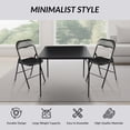 thumbnail image 4 of FlexWave Adult version Folding Table，Includes 1 Square Card Table，with Black Padded Top ，for Home, Game Night, Picnic, or Party, 4 of 7