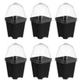 thumbnail image 2 of LABSERRON Square Plastic Planter Black For Plant Enthusiasts Cuttings 10Pcs 3.14X2.63X2.63in, 2 of 10