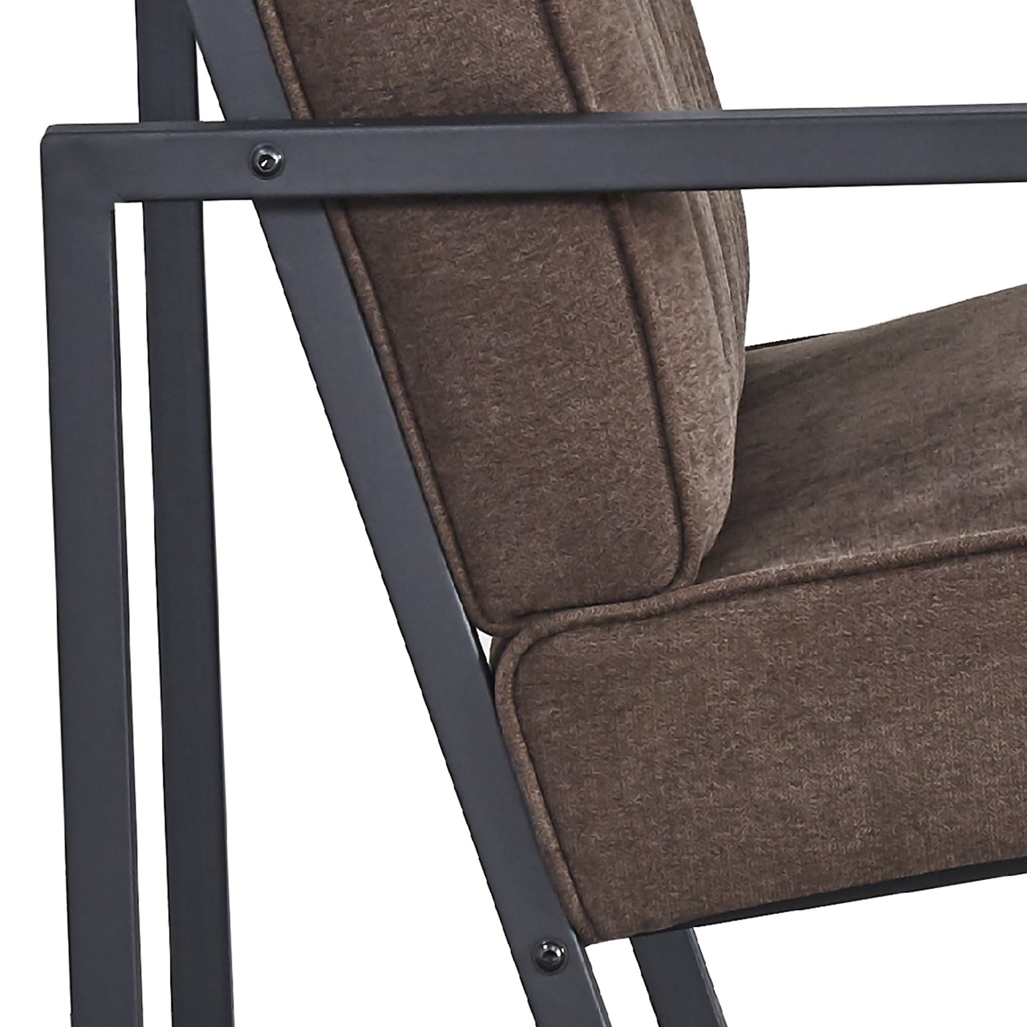 Kadyn Arm Chair, Single Sofa Chairs for Bedroom, Fabric Armchair for Living Room, Brown