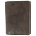 thumbnail image 1 of CTM®  American Bison Leather RFID Trifold Wallet (Men's), 1 of 3