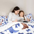 thumbnail image 4 of Manfei Cute Ribbon Bow Full Size Comforter Sets 3-Piece,Western Cowgirl Boots Bedding Comforter Set,White Blue,1 Comforter and 2 Pillowcases,Reversible, 4 of 6