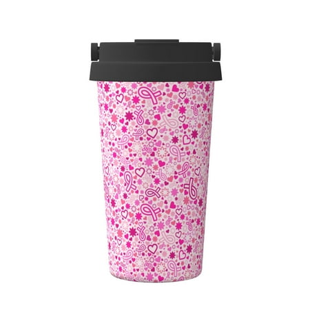 

Junzan Breast Cancer Awareness2 for Stainless Steel Vacuum Insulated Tumbler - Reusable Insulated Cold Brew Iced Coffee Cup Thermos -Gifts for Women Men Him Her
