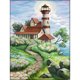 thumbnail image 1 of Pintura de diamante (DE1624) 5D DIY Lighthouse Path Full Round Wall Art Imagen Dibujo 45x60cm FLhrweasw Nuevo, 1 of 1