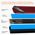 thumbnail image 2 of Maoww M.2 SSD Heat Sink Solid State Hard Disk Aluminum Heatsink PC Motherboard Cooler High Performance Cooling Radiator Thermal Pad Red, 2 of 7
