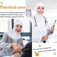 thumbnail image 4 of Miaocao Hijab Cap for Women Adjustable Muslim Stretchy Turban Full Cover Shawl Cap Full Neck Coverage Small and medium, 4 of 7
