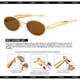 thumbnail image 5 of Gafas de sol SUNBSR retro ovaladas con montura metálica dorada UV400 para mujer/hombre, 5 of 9