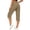 Beige, variant on Women's High Waist Cargo Capri Pants Casual with Pockets Loose Fit Lightweight Hiking Outdoor Trip Cropped Pants
