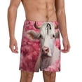 thumbnail image 2 of Vsdgher Short de Pyjama Imprimé Vache Blanche pour Hommes Bas de Pyjama Léger avec Poches-3TG, 2 of 6