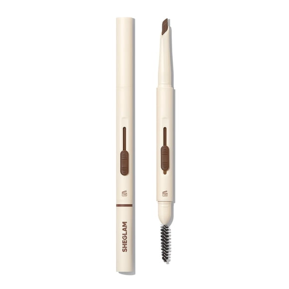 Lápiz de Cejas SHEGLAM Better Brows Dual Resistente al Agua Taupe