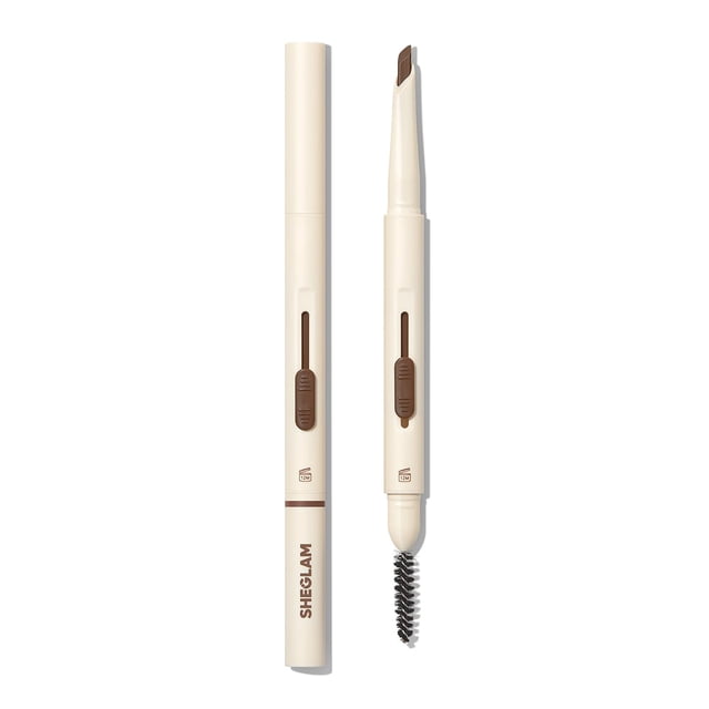 Lápiz de Cejas SHEGLAM Better Brows Dual Resistente al Agua Taupe