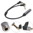 thumbnail image 3 of 6.35mm 1/4in Stereo Female to Dual 6.35mm Mono Adapter Cable o Splitter Converter Cord, 3 of 4