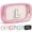 Pink, variant on Initial Make Up Bag Travel Toiletry Bag, Clear Makeup Bag Preppy Stuff Travel Essentials Pink Gifts for Women Teen Girlfriend Teacher Mom Birthday Birthday Gifts for Her Wife White a