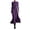01 Purple, variant on Midi Dresses for Women Mock Neck Long Sleeve Slim Fit Ruched Club Party Wedding Maxi Dress