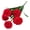 Red, variant on Happy date 1 Branch Faux Flower No-watering Fresh-keeping 7 Heads Indoor Outdoor Elegant Fake Hydrangea Flower Party Decor
