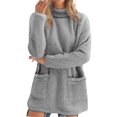 thumbnail image 2 of KANG Fleece Crewneck Sweatshirt Long Sleeve Thermal Pocket Pullover Soft Warm Winter Casual For Ladies Outerwear, 2 of 6