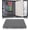 Gray, variant on Wonderpool Travel Zippered Portfolio 3 Ring Binder A4 Padfolio Document Case with Removable Clipboard Legal Pad Holder, Business Office School Organizer for Men and Women (Gray)