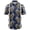 1357, variant on Elephant Pineapple Hibiscus Pattern Aloha Hawaiian Short Sleeve Button-Up Shirt