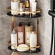 thumbnail image 4 of Matsuzay Estante de baño de esquina duradero con accesorios de baño multifuncionales champú de baño de ducha Juegos de accesorios de baño, 4 of 4