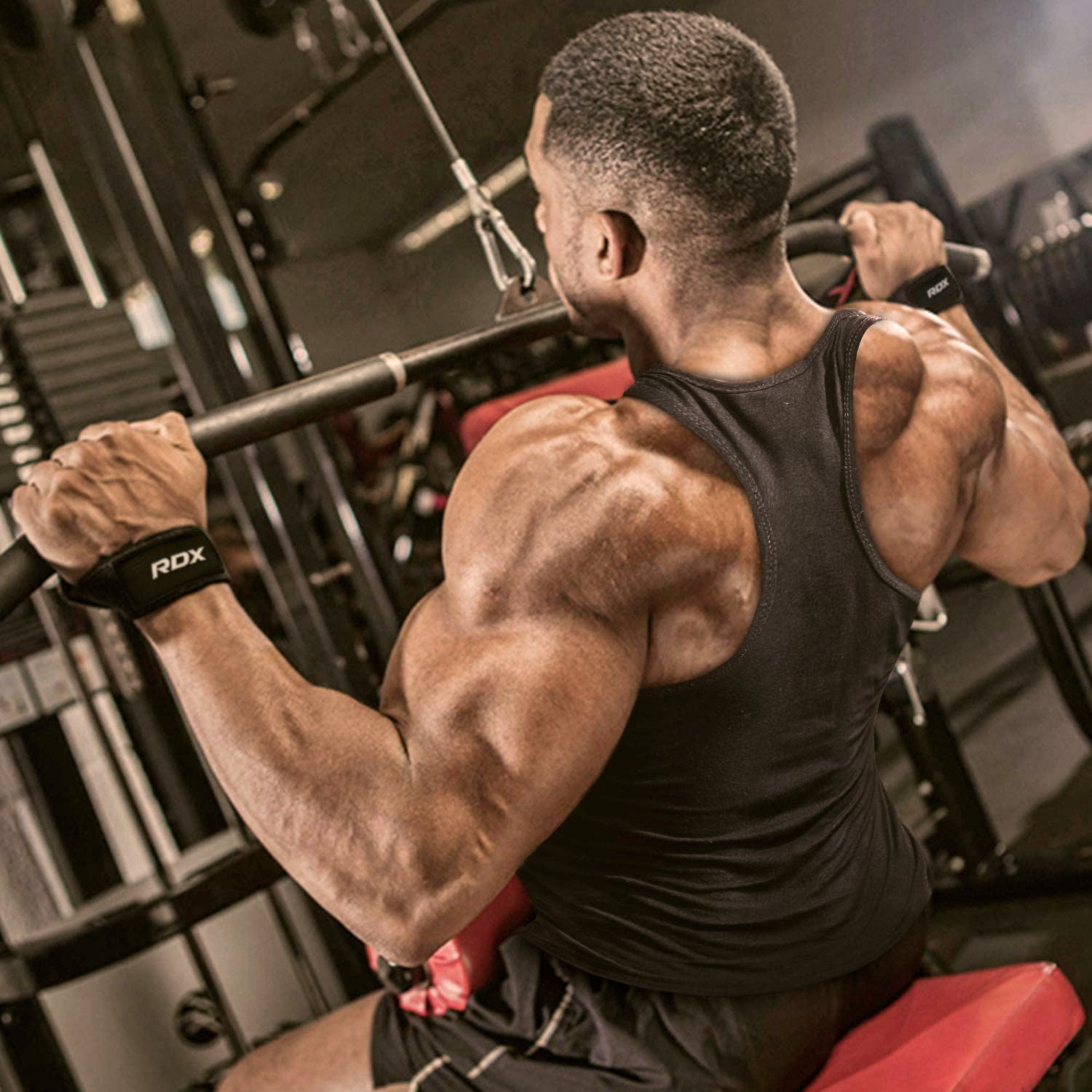 RDX Gym Straps Weight Lifting Wrist Wraps Straps Hand Bar Bodybuilding Training Workout 