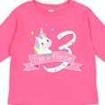 thumbnail image 4 of Inktastic I'm Three Cute Unicorn 3rd Birthday Boys or Girls Long Sleeve Toddler T-Shirt, 4 of 5