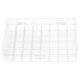 thumbnail image 2 of Caja organizadora transparente: contenedor de almacenamiento multiusos de acrílico transparente con 40 rejillas para esponjas de dedo, suministros para manualidades, joyas, cuentas y piezas pequeñas., 2 of 6