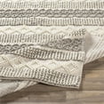 thumbnail image 6 of Surya Neutrals FLS-2301 96 x 120" Rectangle Wool Area Rug in Cream/Charcoal, 6 of 7