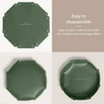 thumbnail image 3 of 2 circular leather entrance keys minimalist storage tray desktop jewelry storage box key storage box - green, 3 of 5