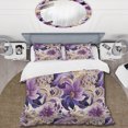 thumbnail image 2 of Designart "Paisleys In Lavender Purple" Paisley Bedding Covert Set - Bohemian & Eclectic Bed Set With 2 Shams, 2 of 5