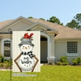 thumbnail image 2 of JOOCAR Hello Winter Snowman with Cardinal Garden Flag for Winter Christmas Home Outdoor Garden Yard Door Decor 12x18 inch, 2 of 5