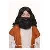 Child Jesus Wig Beard Biblical Joseph Brown Costume Accessory Viking Wisemen Boy