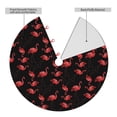thumbnail image 2 of Lsque Flamingo Print Christmas Tree Skirt, Tree Skirt with Ties or Velcro, Perfect for Holiday Decorations, Halloween, and New Year-30", 2 of 7