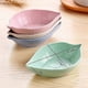 thumbnail image 2 of 24 Pack Leaf Shape Sauce Dish, Sauce Dipping Bowls Wheat Straw Soy Sauce Dishes, Mini Dinnerwar, 2 of 5