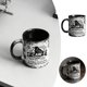 thumbnail image 2 of Taza de café de cerámica con diseño de pollo y platillo. Taza única con temática animal para amantes de las aves y coleccionistas. Idea para cocinas rústicas., 2 of 6
