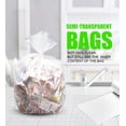 thumbnail image 2 of Clear Medium Garbage Bags – 8 Gallon Plastic Trash Bags 30 Liter Wastebasket Bin Liners 220 Count for Bathroom Bedroom Office Trash Can, 2 of 4