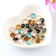 thumbnail image 5 of Perlas colgantes Hugo Prettyia 10 uds carcasa de cobre 8mm colores mezclados colgante de cristal redondo joyería Azul claro, 5 of 9