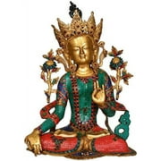 Exotic India ZCG34 Tibetan Buddhist Goddess White Tara (Large Size)