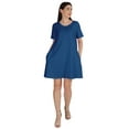 thumbnail image 4 of Inkmeso Swing Dress With Pockets Summer Cotton Tunic Tshirt Dress For Women, 4 of 7