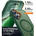 thumbnail image 4 of Entronix Heavy Duty Case For iPhone 16 Plus, Translucent Matte Back, Magnetic Sturdy Case, Green, 4 of 5