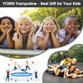 thumbnail image 5 of YORIN Trampoline, 1200LBS 12FT 14FT 15FT 16FT Trampoline for 4-5 Kids Adults with Enclosure Net, Basketball Hoop, Ladder, Light, Sprinkler, Socks, Outdoor Heavy Duty Round Trampoline, 5 of 9