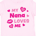 thumbnail image 4 of Inktastic Valentine's Day My Nana Loves Me Hearts and Lips Boys or Girls Toddler T-Shirt, 4 of 5