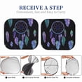 thumbnail image 7 of Uemuo Dreamcatcher With Colorful Feathers Printed 2 PCS Car Windshield Sun Shade, Auto Sun Heat and UV Rays Blocker, Foldable Automotive Front Window Sunshade Protector, 7 of 7