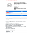 thumbnail image 2 of Front Brake Rotor - Compatible with 2010 - 2015 Hyundai Tucson AWD GAS 2011 2012 2013 2014, 2 of 2