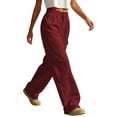 thumbnail image 7 of Mifsaly Lightweight Cargo Pants for Women with Pockets High Waisted Wide Leg Lounge Joggers Comfortable Loose Fit Work Office Everyday Bottoms Wine,S, 7 of 7