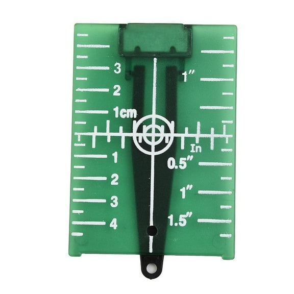 Plastic Target Plate for Green Laser Level, 1Pc 11.5x7.4cm Alignment Tool, Red Measurement Target Card for Laser Leveling Precision and Accuracy in Construction