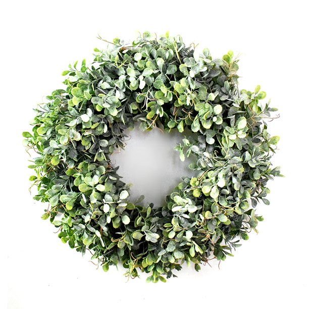 Artificial Wreath Faux Greenery Wreath Front Door Spring Gift Window
