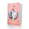 thumbnail image 2 of Unicorn Flowers 11th Birthday Greetings Card Plus Envelope Blank inside, 2 of 3